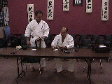 Grading panel Moledzki sensei and Murayama sensei.