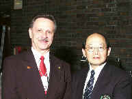 Sensei Moledzki, 1st VP, NKA and Dr. Chee Ling, Olympic Committee Deligate.