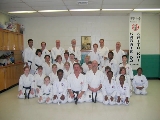 Group shot including special guest sensei Ron Fagan, 6th dan Tsuruoka Karate-do Federation.