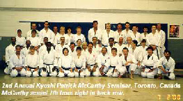 2nd Annual Kyoshi Patrick McCarthy Seminar, Toronto, Canada.