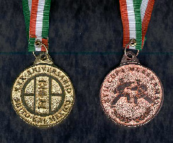 Medal design.  (Left is Front; Right is Back.)