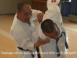 Tominaga sensei applying new found skills on Riyad again!