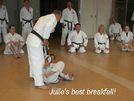 Julie's best breakfall!