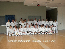 Seminar Participants, Saturday, June 2, 2001.