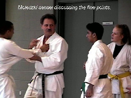 Moledzki sensei discussing the fine points.