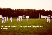 '99 Shito-kai Summer Camp begins with the "Jumping Jacks" warm-up.