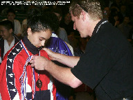 Ada Bratic receiving Bronze medal.